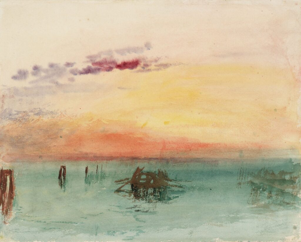 Venice: Looking Across the Lagoon at Sunset, 1840