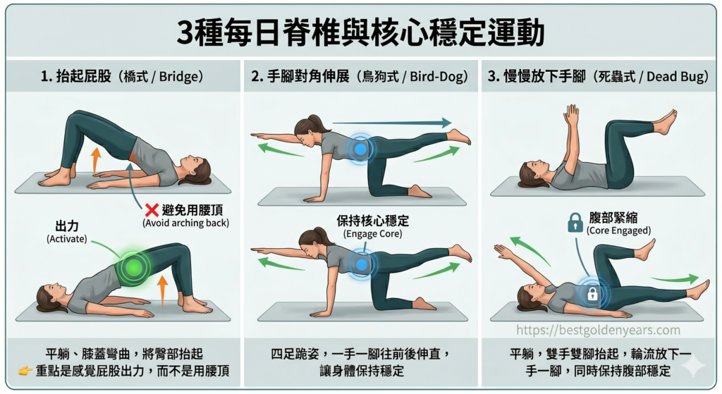 改善腰痛的核心運動-橋式教學