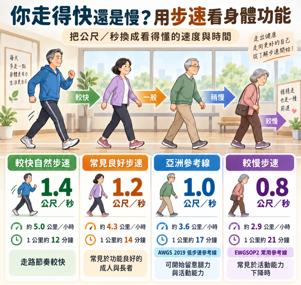 走路變慢正常嗎？正常老化與警訊的分界